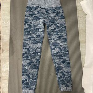 Blue Camouflage Leggings